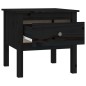 vidaXL Beistelltisch Schwarz 50x50x49 cm Massivholz Kiefer vidaXL Beistelltisch Schwarz 50x50x49 cm Massivholz Kiefer