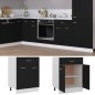 Schubunterschrank Schwarz 60x46x81,5 cm Holzwerkstoff Schubunterschrank Schwarz 60x46x81,5 cm Holzwerkstoff