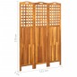 3-teiliger Raumteiler 121x2x170 cm Akazie Massivholz 3-teiliger Raumteiler 121x2x170 cm Akazie Massivholz