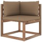 6-tlg. Garten-Lounge-Set aus Paletten mit Kissen Kiefernholz 6-tlg. Garten-Lounge-Set aus Paletten mit Kissen Kiefernholz