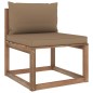 6-tlg. Garten-Lounge-Set aus Paletten mit Kissen Kiefernholz 6-tlg. Garten-Lounge-Set aus Paletten mit Kissen Kiefernholz