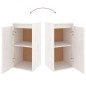 Wandschrank Weiß 30x30x60 cm Massivholz Kiefer Wandschrank Weiß 30x30x60 cm Massivholz Kiefer