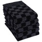 10-tlg. Handtuch-Set Schwarz und Grau Baumwolle 10-tlg. Handtuch-Set Schwarz und Grau Baumwolle