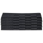 10-tlg. Handtuch-Set Schwarz und Grau Baumwolle 10-tlg. Handtuch-Set Schwarz und Grau Baumwolle