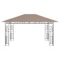 Pavillon mit Moskitonetz 4x3x2,73 m Taupe 180 g/m² Pavillon mit Moskitonetz 4x3x2,73 m Taupe 180 g/m²