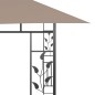 Pavillon mit Moskitonetz 4x3x2,73 m Taupe 180 g/m² Pavillon mit Moskitonetz 4x3x2,73 m Taupe 180 g/m²
