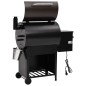 Pelletgrill mit Schornstein Schwarz 104 cm Eisen Pelletgrill mit Schornstein Schwarz 104 cm Eisen