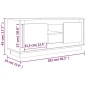 TV-Schrank Hochglanz-Weiß 102x35x45 cm Holzwerkstoff TV-Schrank Hochglanz-Weiß 102x35x45 cm Holzwerkstoff