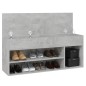 Schuhbank Betongrau 105x30x45 cm Holzwerkstoff Schuhbank Betongrau 105x30x45 cm Holzwerkstoff