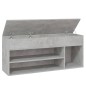 Schuhbank Betongrau 105x30x45 cm Holzwerkstoff Schuhbank Betongrau 105x30x45 cm Holzwerkstoff