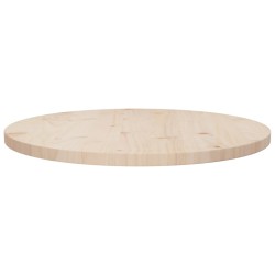 Tischplatte Ø60x2,5 cm Massivholz Kiefer