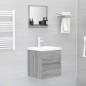 Badspiegel Grau Sonoma 40x10,5x37 cm Holzwerkstoff Badspiegel Grau Sonoma 40x10,5x37 cm Holzwerkstoff