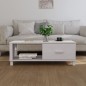 Couchtisch HAMAR Weiß 100x55x35 cm Massivholz Kiefer Couchtisch HAMAR Weiß 100x55x35 cm Massivholz Kiefer