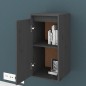 vidaXL Wandschrank Grau 30x30x60 cm Massivholz Kiefer vidaXL Wandschrank Grau 30x30x60 cm Massivholz Kiefer