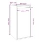 vidaXL Wandschrank Grau 30x30x60 cm Massivholz Kiefer vidaXL Wandschrank Grau 30x30x60 cm Massivholz Kiefer