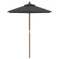vidaXL Sonnenschirm mit Holzmast Anthrazit 196x231 cm vidaXL Sonnenschirm mit Holzmast Anthrazit 196x231 cm