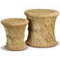 vidaXL Hocker 2 Stk. Bambus und Jute vidaXL Hocker 2 Stk. Bambus und Jute