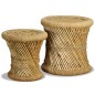 vidaXL Hocker 2 Stk. Bambus und Jute vidaXL Hocker 2 Stk. Bambus und Jute