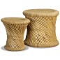 vidaXL Hocker 2 Stk. Bambus und Jute vidaXL Hocker 2 Stk. Bambus und Jute