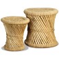 vidaXL Hocker 2 Stk. Bambus und Jute vidaXL Hocker 2 Stk. Bambus und Jute