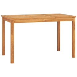 vidaXL Garden Esstisch 120x70x77 cm Massiv Teakholz