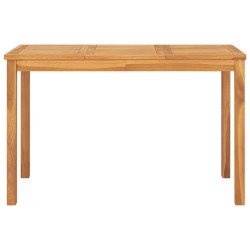 vidaXL Garden Esstisch 120x70x77 cm Massiv Teakholz