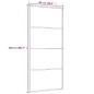 vidaXL Schiebetür Aluminium und ESG Glas 90x205 cm Schwarz vidaXL Schiebetür Aluminium und ESG Glas 90x205 cm Schwarz