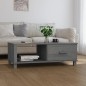 Couchtisch HAMAR Dunkelgrau 100x55x35 cm Massivholz Kiefer Couchtisch HAMAR Dunkelgrau 100x55x35 cm Massivholz Kiefer
