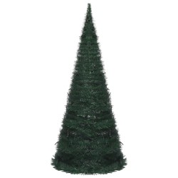 Künstlicher Weihnachtsbaum Pop-up mit LED Grün 210 cm