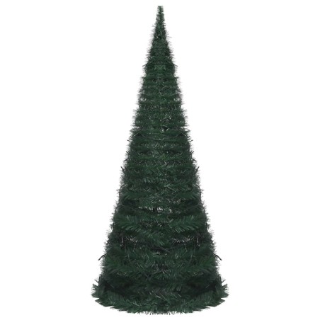 Künstlicher Weihnachtsbaum Pop-up mit LED Grün 210 cm