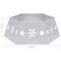 Weihnachtsbaumrock Silbern und Weiß Ø68x25 cm Weihnachtsbaumrock Silbern und Weiß Ø68x25 cm