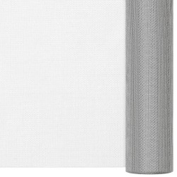 Fliegengitter Edelstahl 112x500 cm Silbern