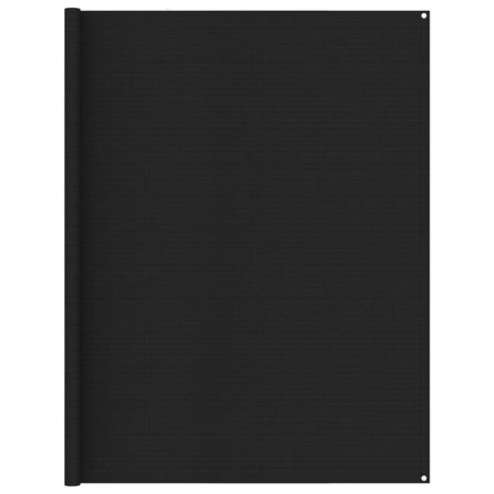 Zeltteppich 250x600 cm Schwarz