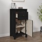 Sideboard Schwarz 40x35x80 cm Massivholz Kiefer Sideboard Schwarz 40x35x80 cm Massivholz Kiefer