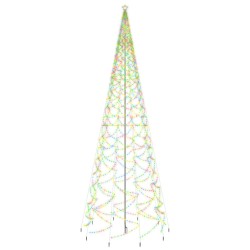 vidaXL LED-Weihnachtsbaum mit Erdnägeln Mehrfarbig 3000 LEDs 800 cm