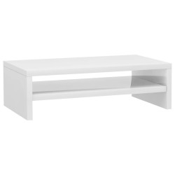 Monitorständer Hochglanz-Weiß 42x24x13 cm Holzwerkstoff