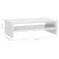 Monitorständer Hochglanz-Weiß 42x24x13 cm Holzwerkstoff Monitorständer Hochglanz-Weiß 42x24x13 cm Holzwerkstoff