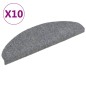 vidaXL Selbstklebende Treppenmatten 10 Stk. Hellgrau 65x21x4 cm vidaXL Selbstklebende Treppenmatten 10 Stk. Hellgrau 65x21x4 cm