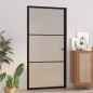 vidaXL Innentür 102,5x201,5 cm Schwarz Mattglas und Aluminium vidaXL Innentür 102,5x201,5 cm Schwarz Mattglas und Aluminium