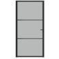 vidaXL Innentür 102,5x201,5 cm Schwarz Mattglas und Aluminium vidaXL Innentür 102,5x201,5 cm Schwarz Mattglas und Aluminium