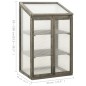 Gewächshaus 60x45x100 cm Tannenholz Gewächshaus 60x45x100 cm Tannenholz