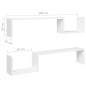 Wandregale 2 Stk. Weiß 100x15x20 cm Holzwerkstoff Wandregale 2 Stk. Weiß 100x15x20 cm Holzwerkstoff