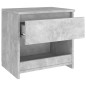 Nachttische 2 Stk. Betongrau 40x30x39 cm Holzwerkstoff Nachttische 2 Stk. Betongrau 40x30x39 cm Holzwerkstoff