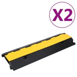 Kabelbrücken mit 2 Kanälen 2 Stk. 100 cm Gummi