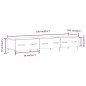 vidaXL TV-Schrank Hochglanz-Weiß 150x34,5x30 cm Holzwerkstoff vidaXL TV-Schrank Hochglanz-Weiß 150x34,5x30 cm Holzwerkstoff