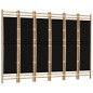 6-tlg. Paravent Faltbar 240 cm Bambus und Canvas 6-tlg. Paravent Faltbar 240 cm Bambus und Canvas