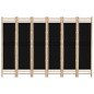 6-tlg. Paravent Faltbar 240 cm Bambus und Canvas 6-tlg. Paravent Faltbar 240 cm Bambus und Canvas