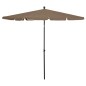Sonnenschirm mit Mast 210x140 cm Taupe Sonnenschirm mit Mast 210x140 cm Taupe