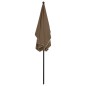 Sonnenschirm mit Mast 210x140 cm Taupe Sonnenschirm mit Mast 210x140 cm Taupe