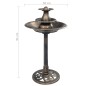 vidaXL Vogelbad mit Springbrunnen Bronzen 50×91 cm Kunststoff vidaXL Vogelbad mit Springbrunnen Bronzen 50×91 cm Kunststoff